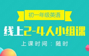 初一年級(jí)英語(yǔ)線上2-4人小組課