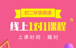 初二年級(jí)英語(yǔ)線上1對(duì)1課程
