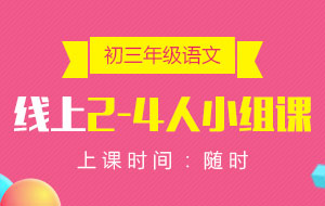 初三年級(jí)語(yǔ)文線上2-4人小組課