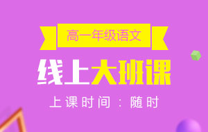 高一年級(jí)語(yǔ)文線上10人大班課