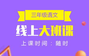 三年級(jí)語(yǔ)文線上10人大班課