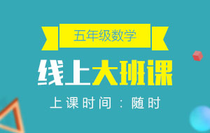 五年級(jí)數(shù)學(xué)線上10人大班課